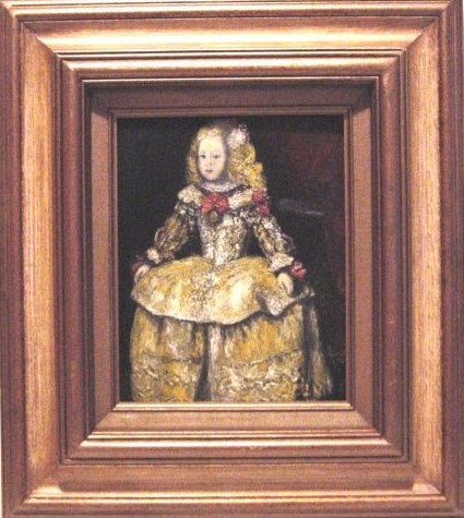 Miniature Velazquez Infanta Margarita